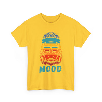 Bigfoot Mood // Retro Mood Unisex Heavy Cotton Tee - Colorful Graphic T-Shirt