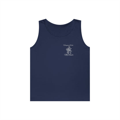 Hangin' With My Buds // Happy Plant Lover Unisex Heavy Cotton Tank Top - Perfect for Gardening Enthusiasts