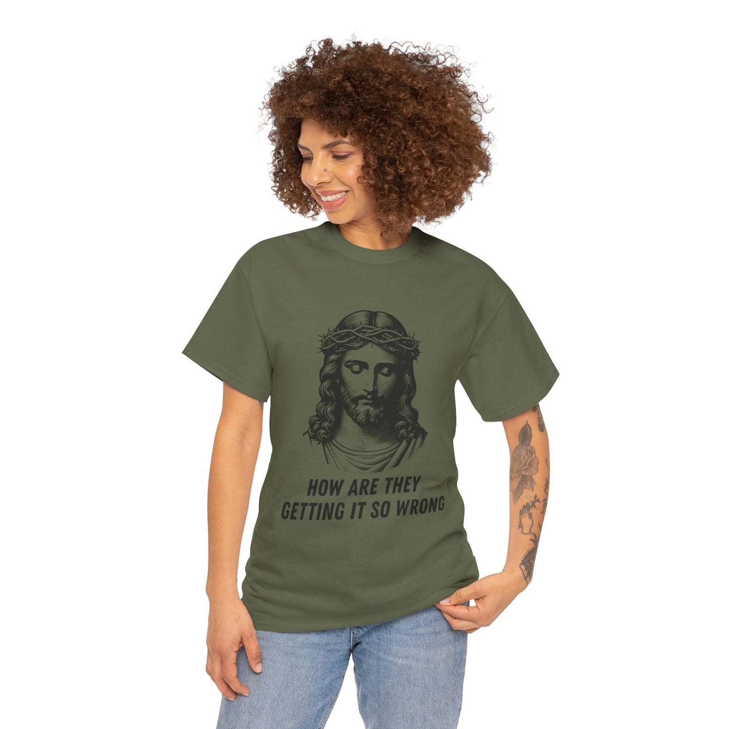 Christ-Inspired Unisex Heavy Cotton Tee - How Are They Getting It So Wrong?