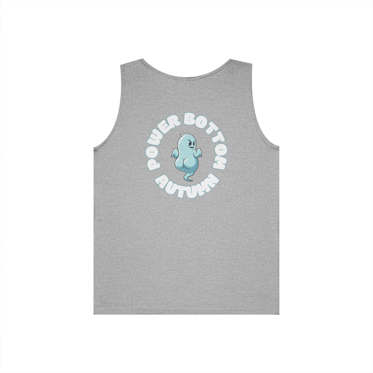 Power Bottom Autumn- Blue Ghost // Playful Tank Top for Unisex