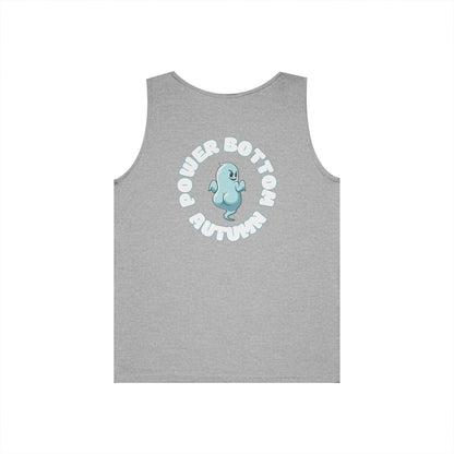 Power Bottom Autumn- Blue Ghost // Playful Tank Top for Unisex