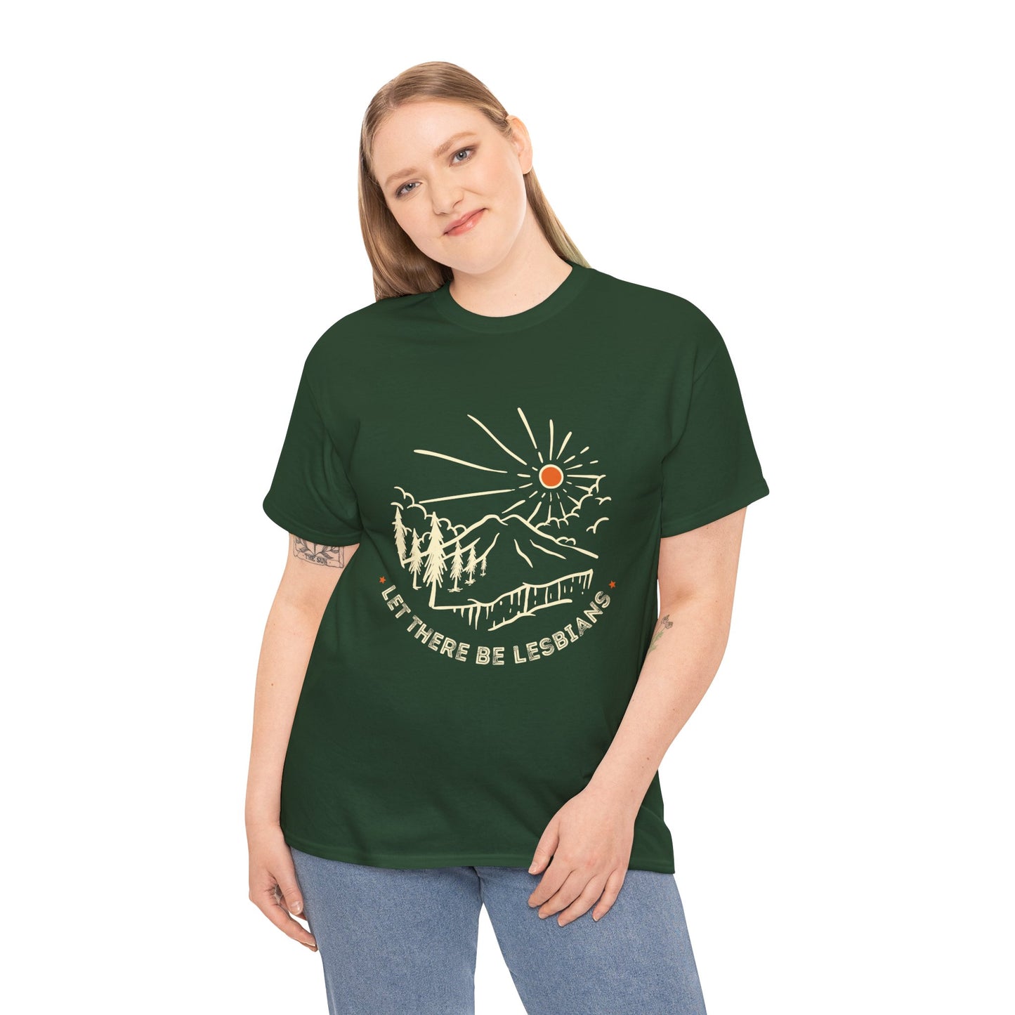 Let There Be Lesbians // Unisex Heavy Cotton Tee - Pride Fashion Statement T-Shirt