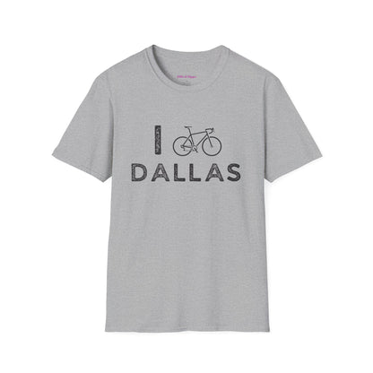 I (Road) Bike Dallas //  Unisex Softstyle T-Shirt