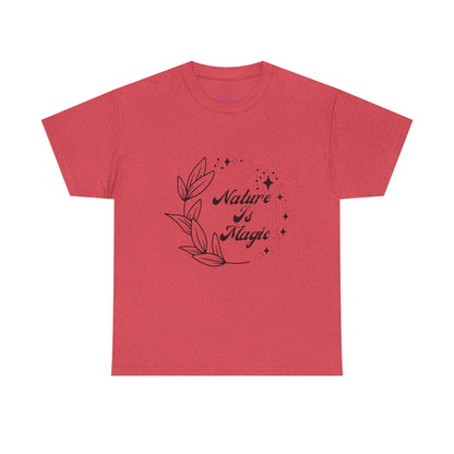 Nature is Magic // Unisex Heavy Cotton Tee - Nature-Themed Casual Wear