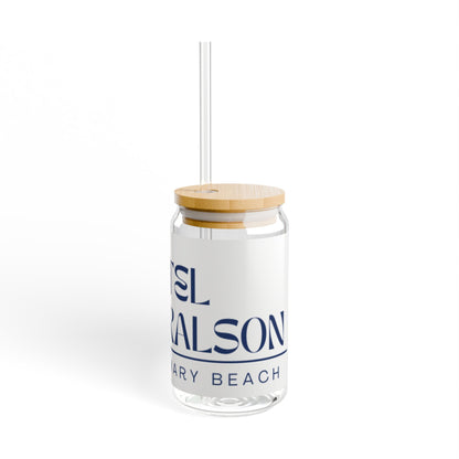 Eco-Friendly Sipper Glass with Bamboo Lid - 16oz - Perfect for Every Drink