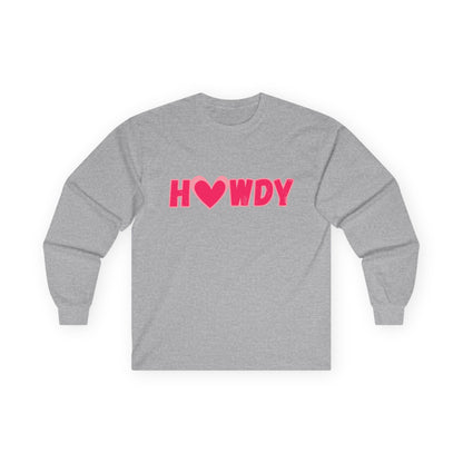 H<3wdy // Heart Long Sleeve Tee – Unisex Ultra Cotton Shirt for Casual Style