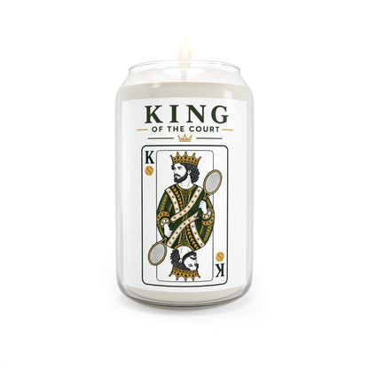 Tennis- King of the Court - Vintage Playing Card -  Scented Soy Candle — 13.75 oz