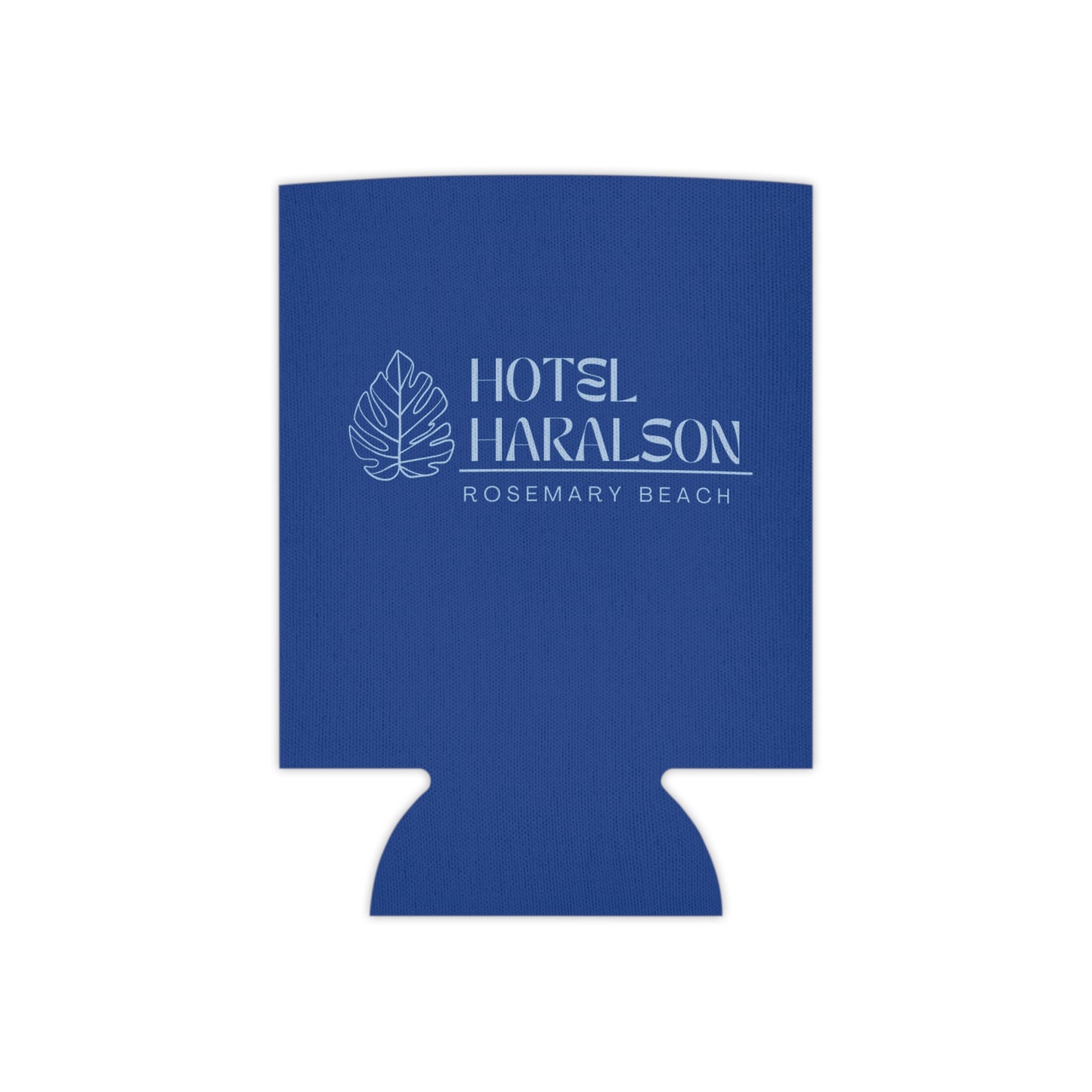 Custom - Personalized Hotel Haralson Can Cooler // Blue w/ Light Blue - Ideal for Beach Parties & Celebrations