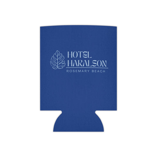 Custom - Personalized Hotel Haralson Can Cooler // Blue w/ Light Blue - Ideal for Beach Parties & Celebrations
