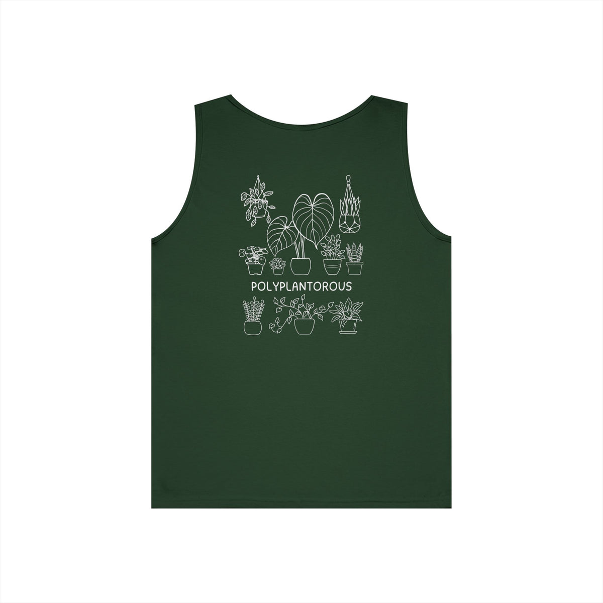 polyPLANTorous // Unisex Heavy Cotton Tank Top - Polyplantorous Plant Lover Design
