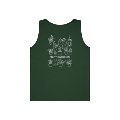 polyPLANTorous // Unisex Heavy Cotton Tank Top - Polyplantorous Plant Lover Design