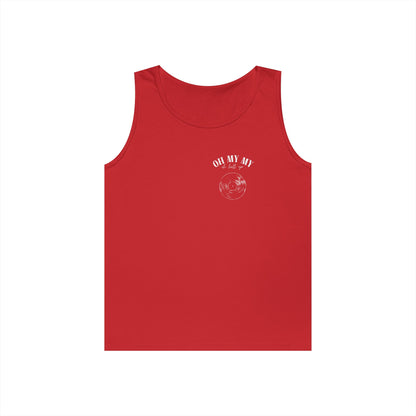 Oh My My - Pocket Placement Cool Vinyl Record // Unisex Heavy Cotton Tank Top - Graphic Tee