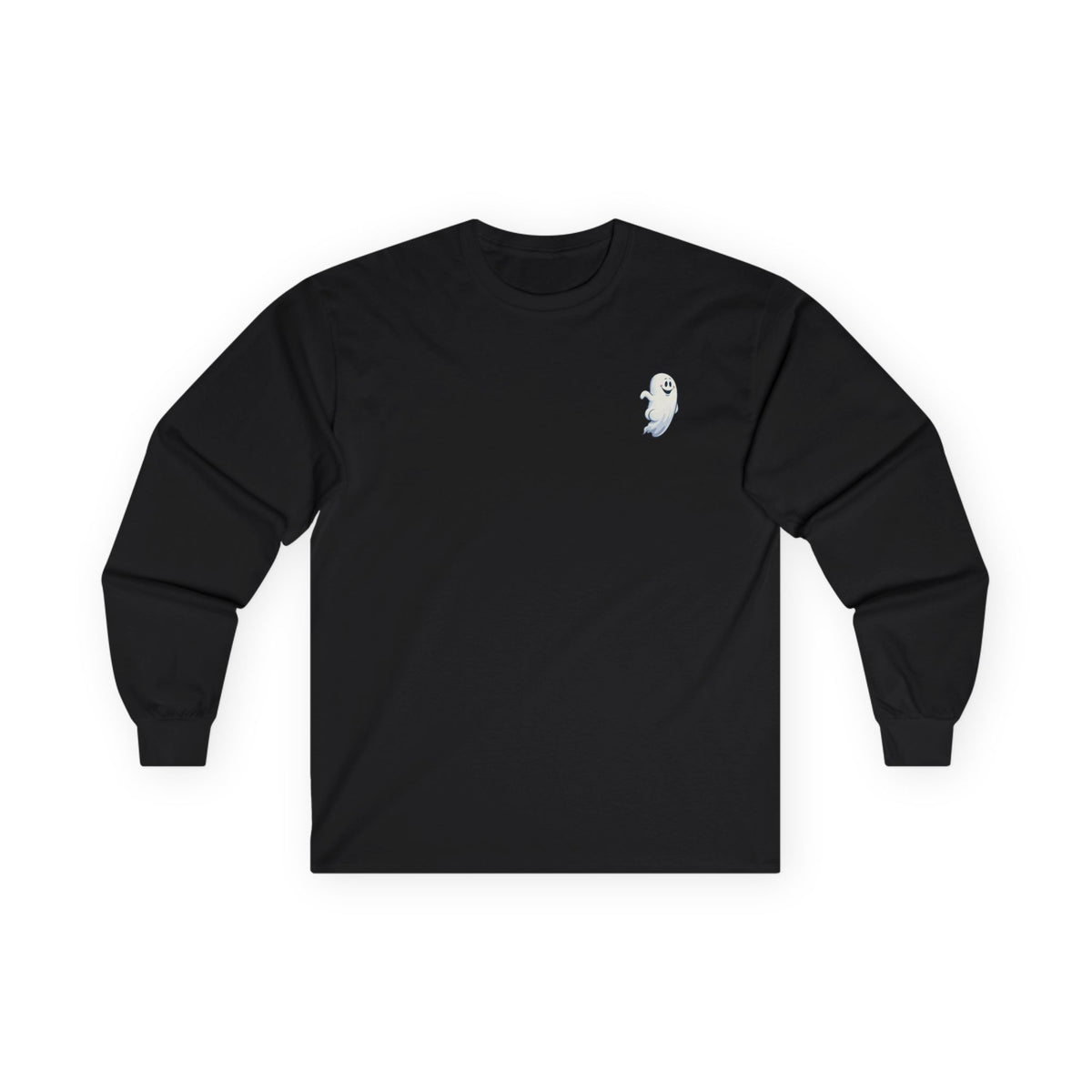 Power Bottom Autumn - White Ghost // Unisex Ghostly Vibes Long Sleeve Tee