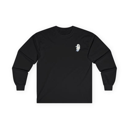 Power Bottom Autumn - White Ghost // Unisex Ghostly Vibes Long Sleeve Tee