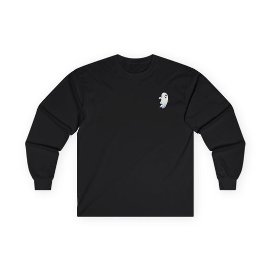 Power Bottom Autumn - White Ghost // Unisex Ghostly Vibes Long Sleeve Tee