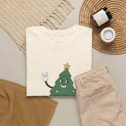 Funny Christmas Tree Tee - 'Nice Bush' Unisex Heavy Cotton T-Shirt