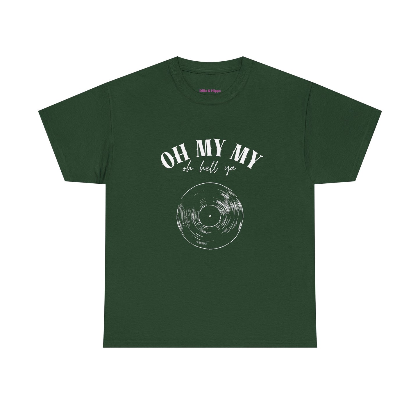 Oh My My Vintage Vinyl Graphic // Unisex Heavy Cotton Tee - Perfect for Music Lovers