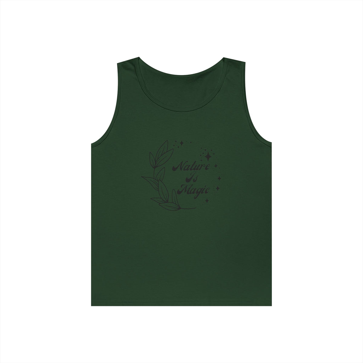 Nature is Magic // Unisex Heavy Cotton Tank Top -  Design for Outdoor Lovers