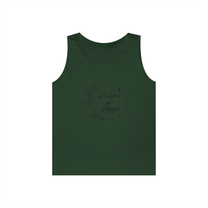 Nature is Magic // Unisex Heavy Cotton Tank Top -  Design for Outdoor Lovers