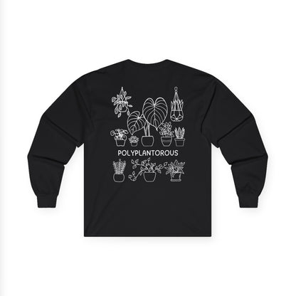 polyPLANTorous // Unisex Long Sleeve Tee - Botanical Design for Plant Lovers