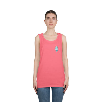 Power Bottom Autumn- Blue Ghost // Playful Tank Top for Unisex