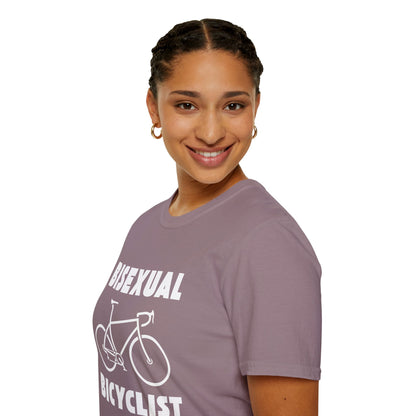 Bisexual (Road) Bicyclist  // Unisex Softstyle T-Shirt