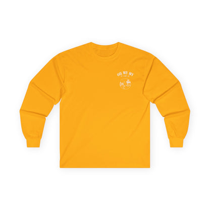 Oh My My - Pocket Placement // Unisex Long Sleeve Tee - Retro Vinyl Graphic