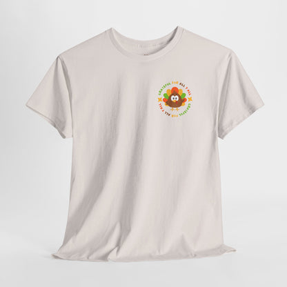 Grateful for All Y'all with Turkey // Pocket Placement // Unisex Jersey Short Sleeve Tee