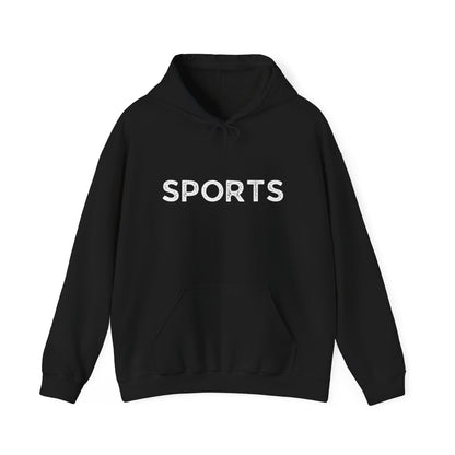 Sports // Unisex Heavy Blend™ Hooded Sweatshirt - White Text