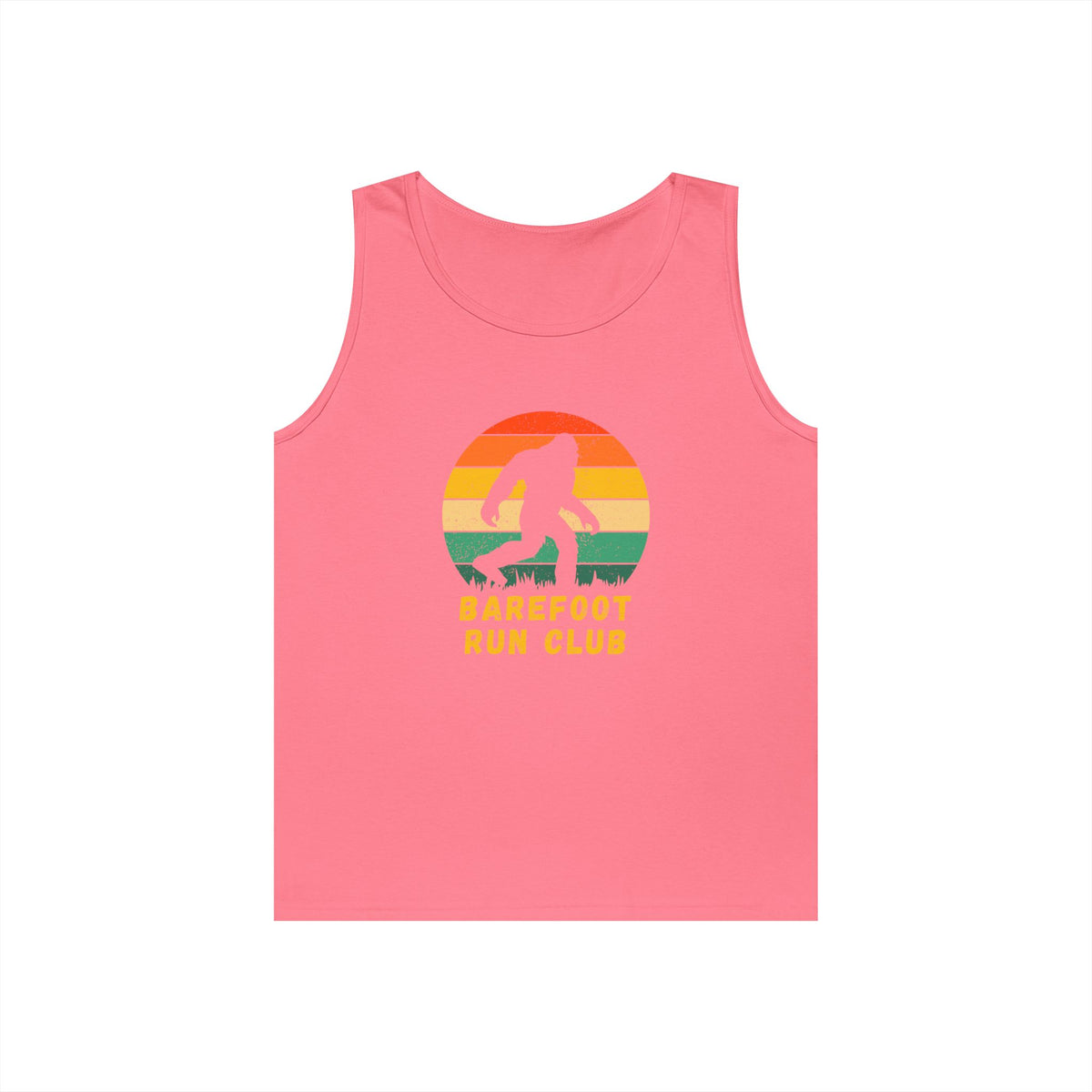 Barefoot Run Club Silhouette //  Unisex Heavy Cotton Tank Top