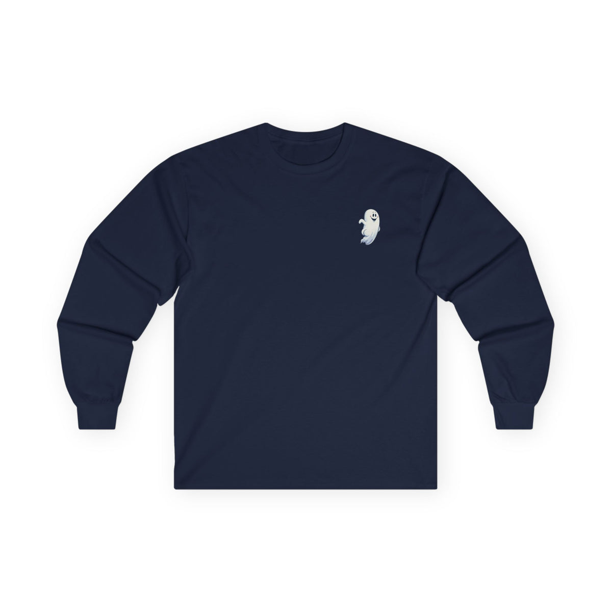 Power Bottom Autumn - White Ghost // Unisex Ghostly Vibes Long Sleeve Tee