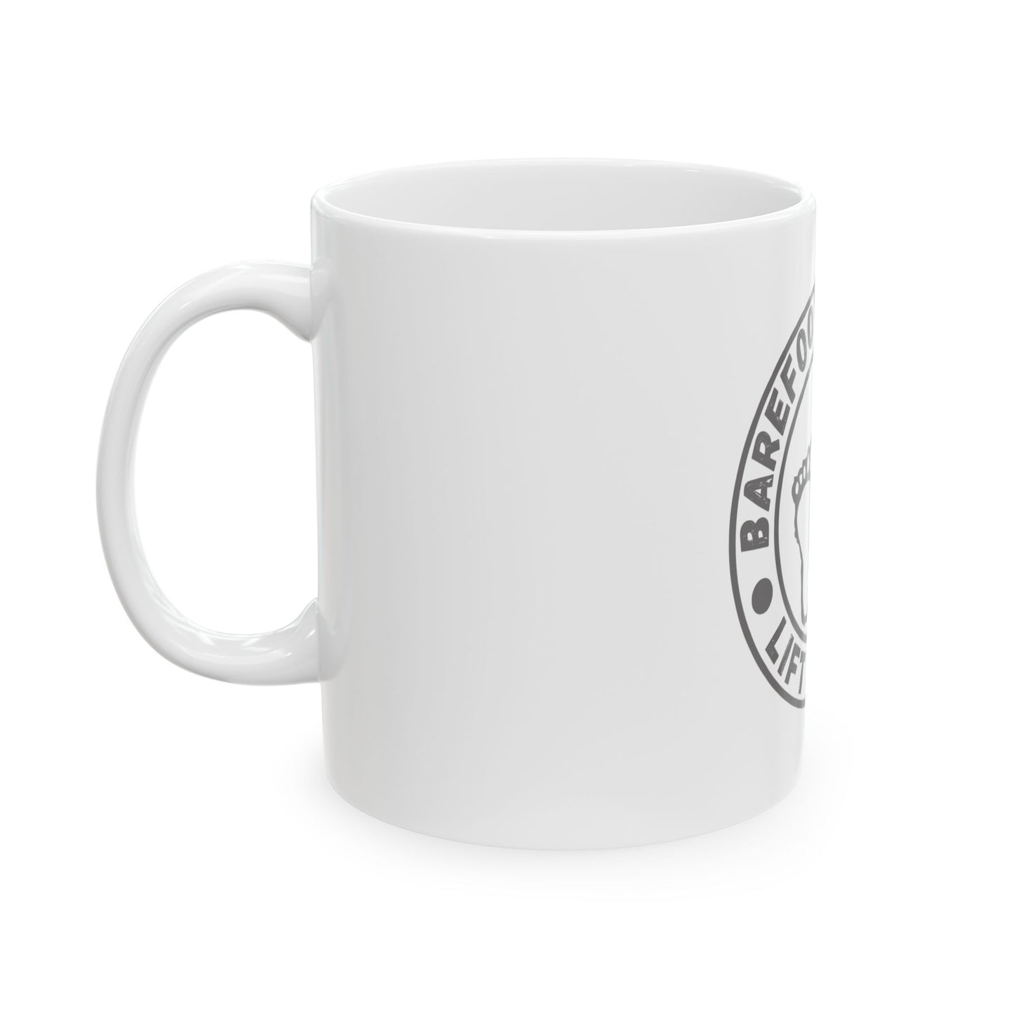 Barefoot Lift Club // Ceramic Mug, (11oz, 15oz)