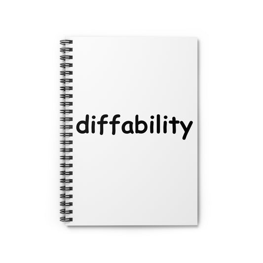diffability // Spiral Notebook - Ruled Line