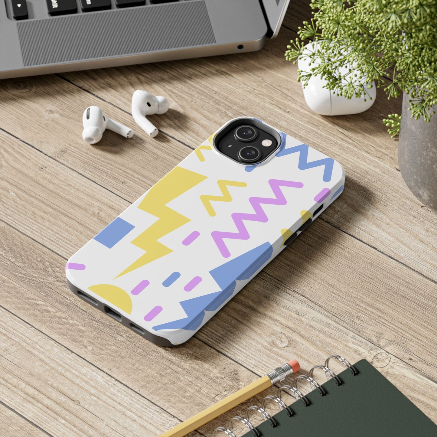Zig Zag and Shapes // iPhone Case