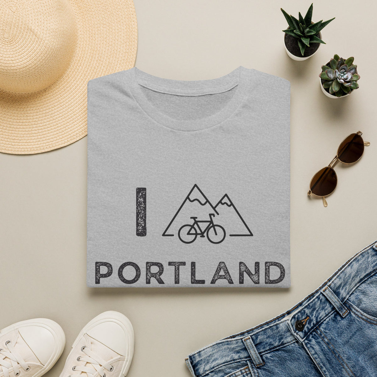 I (Mountain) Bike Portland // Unisex Softstyle T-Shirt