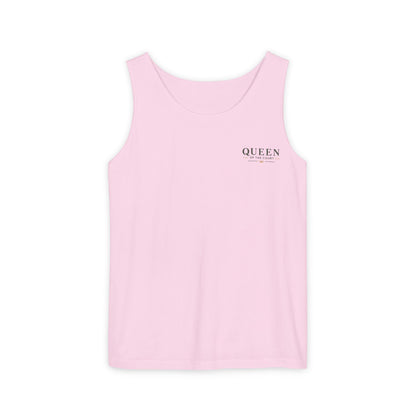 Tennis- Queen of the Court - Vintage Playing Card - Tank Top — Graphic Tank