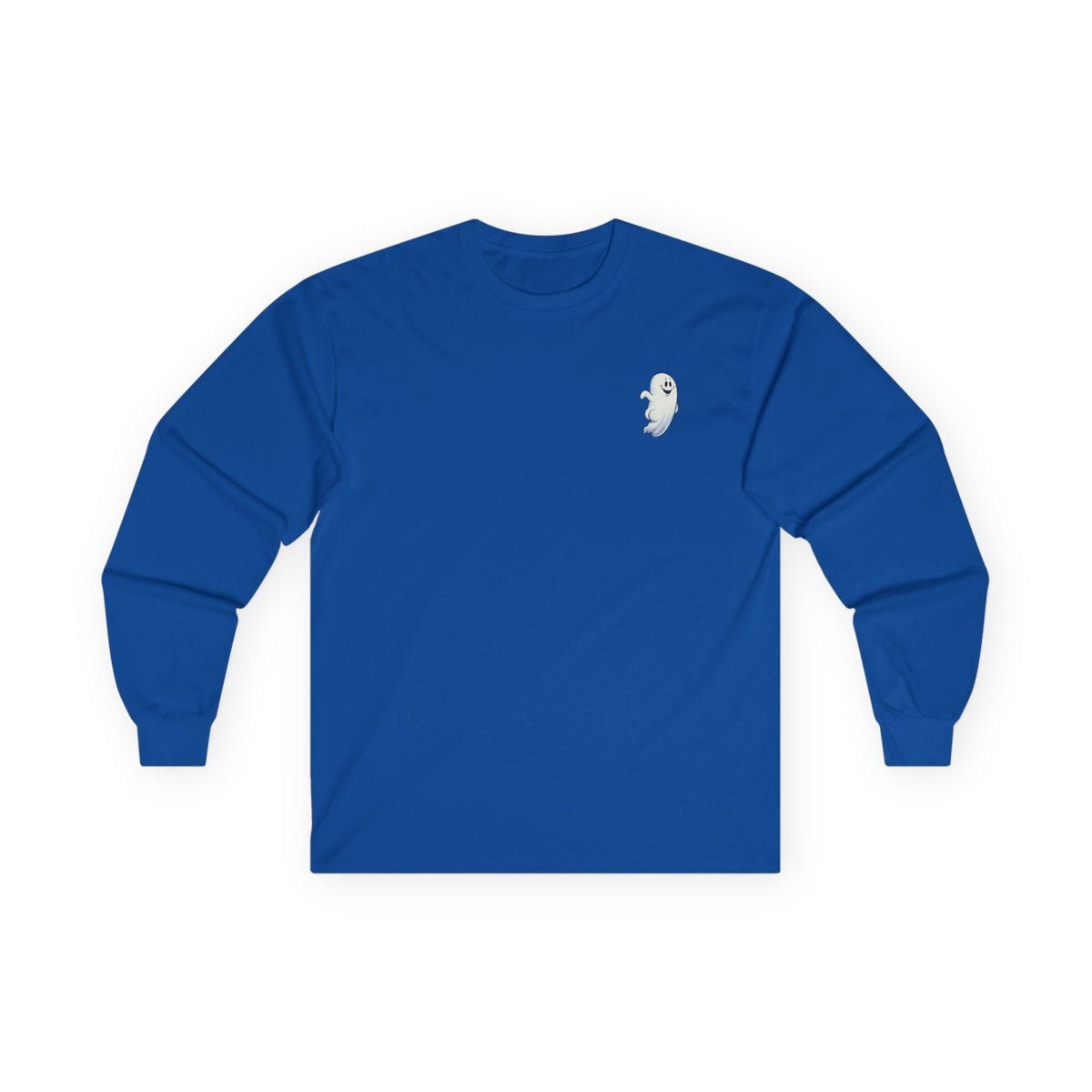 Power Bottom Autumn - White Ghost // Unisex Ghostly Vibes Long Sleeve Tee