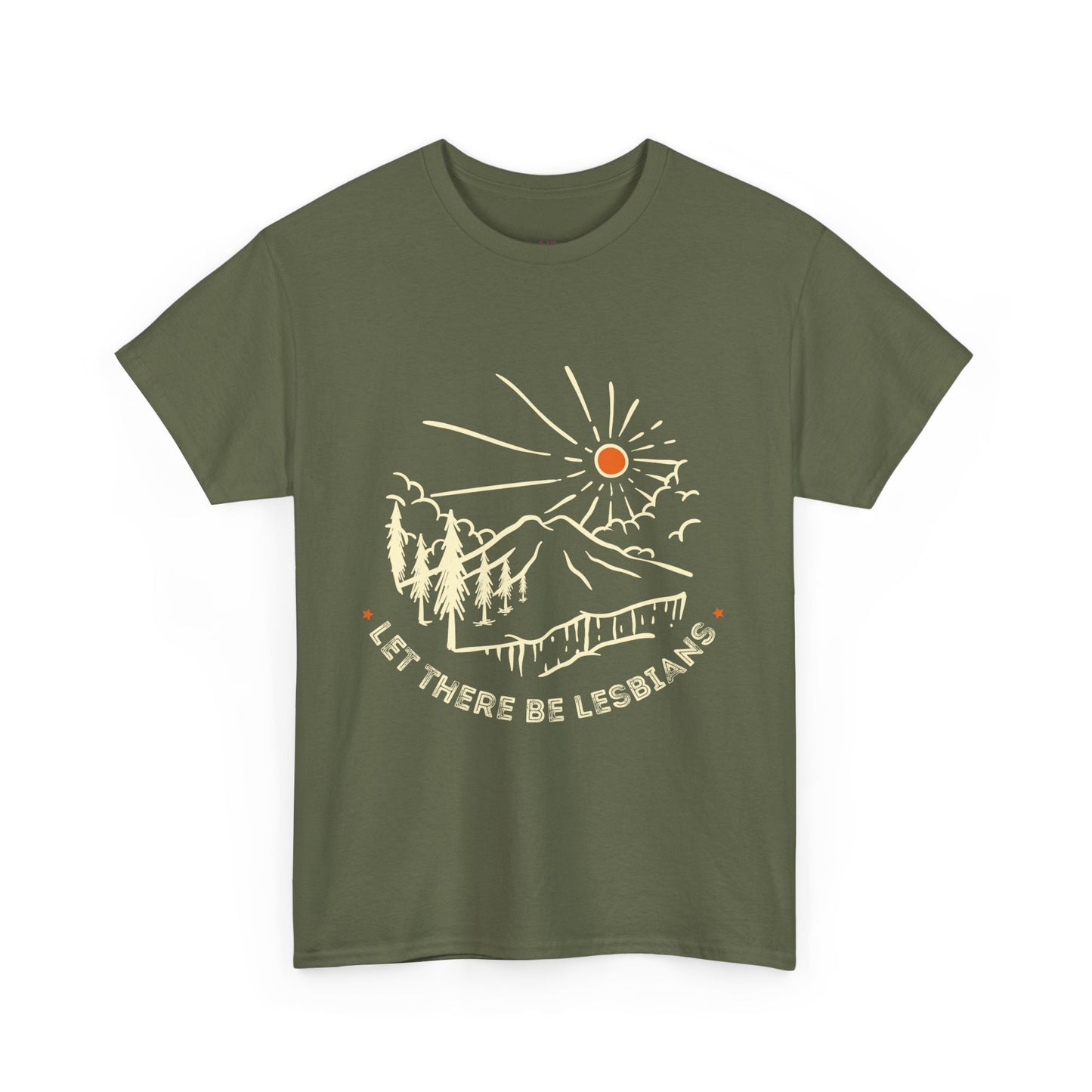 Let There Be Lesbians // Unisex Heavy Cotton Tee - Pride Fashion Statement T-Shirt