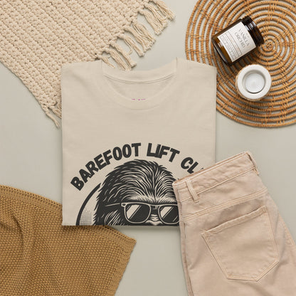Bigfoot Founding Member of the Barefoot Lift Club // Unisex Heavy Cotton Tee - Founding Member Sasquatch Design